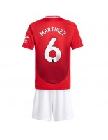 Manchester United Lisandro Martinez #6 Domácí dres pro děti 2024-25 Krátký Rukáv (+ trenýrky)